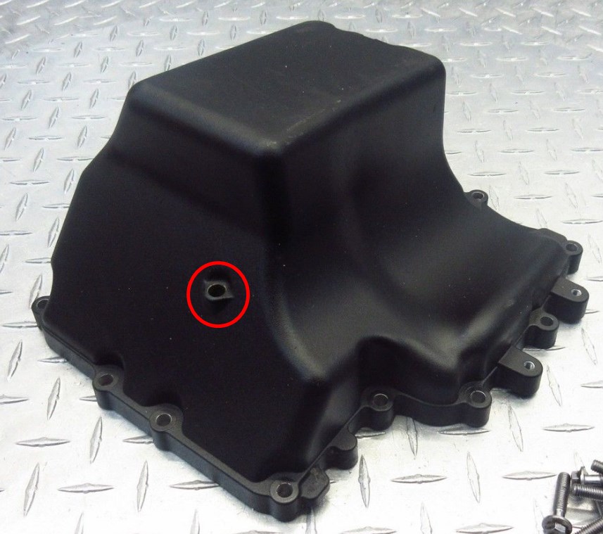 765 oil leak from oil pan hole General Maintenance, Servicing, and